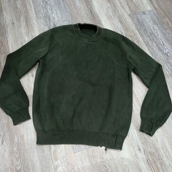 Golden Goose  Distressed Cotton Blend Sweater Small - Picture 4 of 9